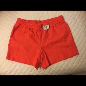 J crew twill shorts coral size 14